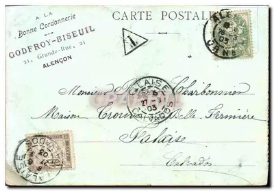 Casa de Ozé — Cour — E. Boulketter, Alençon — Reverso