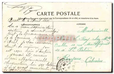 Brest — Fond du Port de guerre — Le « Bruix » — G. B. — Achterkant