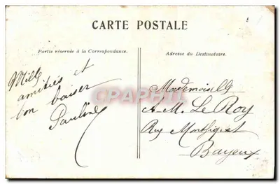 Paris — Jardim do Luxemburgo — editor não identificado, número de série não visível — Verso