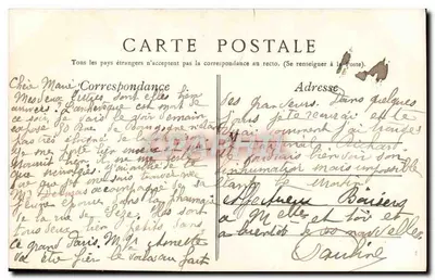 Park Buttes-Chaumont — Widok na jezioro i kioszek — Wydawnictwo E. L., Paryż — Rewers