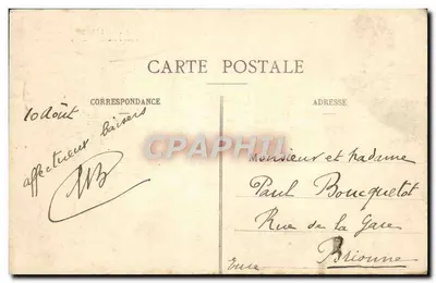 Grand Hôtel Notre-Dame de Pellevoisin — Pellevoisin (Indre) — G. Tanchou, fot., Chlon — Verso