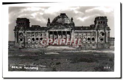 Berlim - Reichstag — destruído após a Segunda Guerra Mundial — editor Schild Fotografie (Mandabzag)