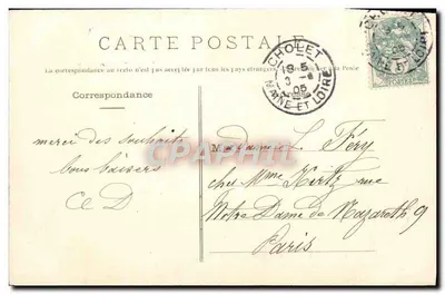 Cholet (M.-et-L.) - Plac Travot — Phototype Vasson (n° 1537) — Rewers