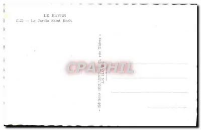 Le Havre — O Jardim Saint Roch — Edições Bellevue — Verso