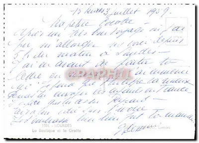 Bazylika i Grotka — Lourdes — Wydawnictwo Ollivier, Lourdes — Rewers