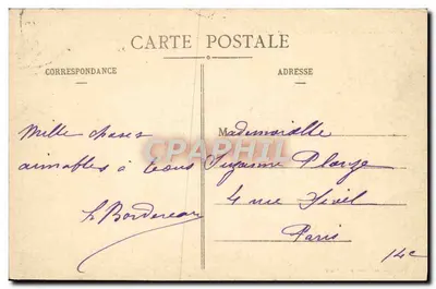 Cherveux (Deux-Sèvres) - Zamek — wydawca Alès, par stab. Journaux, Nantes — Rewers