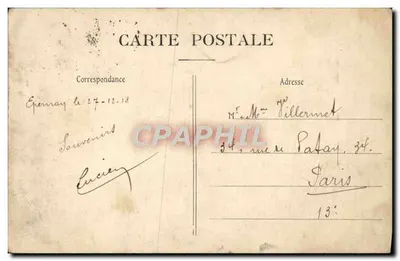 Epernay — Kazerne Abbé — J. Braquemart, lib.-uitg. — Achterkant