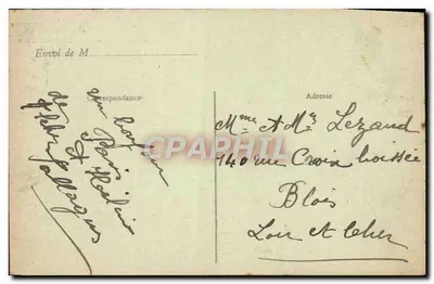 Parijs - Buttes Chaumont — Rustieke weg richting het Uitzicht — J.H. n°271 — Achterkant
