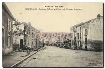 बैडोंविलर - आल्सास के फौबर्ग, आक्रमण के बाद के अवशेष — ग्लिशे एमिल टूर्नियर