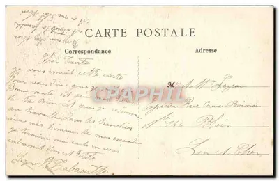Arras — Hotel de Ville w ogniu — J. M. T. Paris — Rewers