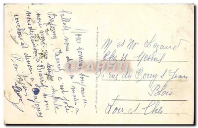 Biarritz — Efekt fal w Port-Vieux — wydawca A. D. L. n° 62 — Rewers