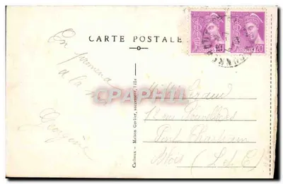 Malo-les-Bains — A Digue em direção a Dunkerque — E.C. — Verso