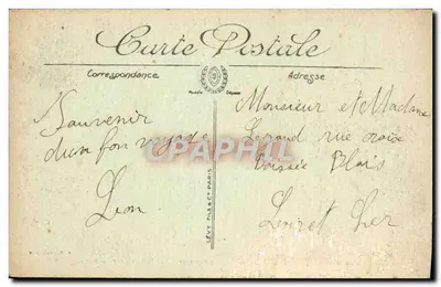 Sommet du PUY DE DÔME — Le Bureau télégraphique et l'Observatoire sous la neige — Éditeur Selpota, n° 584 — Verso