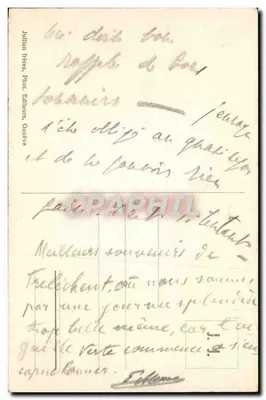 Argentière - Chałupa w ogrodzie lodowca Argentière — J. J. 7832 — Rewers
