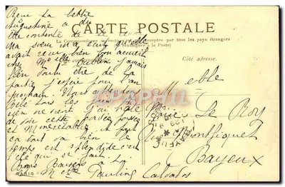 PARIS — O Palácio do Luxembourg — Editor desconhecido, número de série não visível — Verso