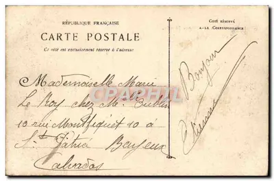 Hyères - Avenue Victoria — uitzicht op palmen — M. B. 408 — Achterkant
