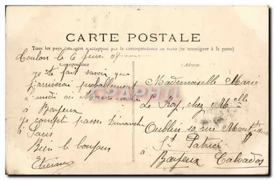 Toulon. Mourillon, Intérieur du Jardin d'Acclimatation — éditeur impr. sur la carte, n° 81 — Verso