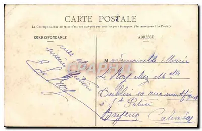 HYÈRES. - Sob os Arvoredos no Golf-Hôtel — Edição Poullan, Hyères, n° 181 — Verso