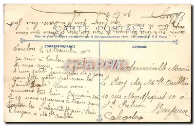 Algésiras — Navio Escola dos Mecânicos-Torpedeiros em Chamas — 3 vítimas — 26 Novembro 1906 — Éd. La Poupée, n°126 — Verso