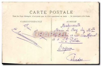 Escada de popa — Salvamento marítimo — A. Bougault, n° 639 — Verso