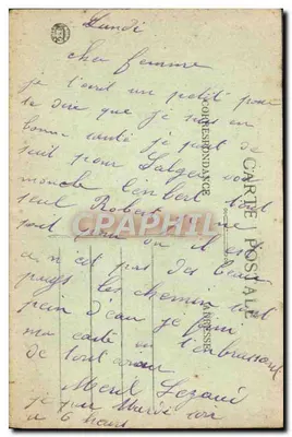 Bilhete postal antigo Lussac les Églises Les Écoles — Verso