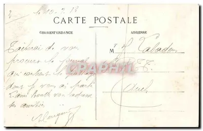 Béziers — As Avenidas Paul-Riquet — Edição Marius Pons, fot. — Verso