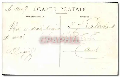 Béziers — Ogólny widok z Mostu Nowego — Wydawnictwo M. Pons, Béziers — Rewers