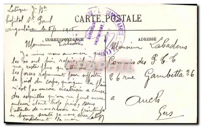 Angoulême — Blick Richtung Saint-Cybard — N.G. — Rückseite