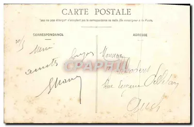 Agen — Jardins du Gravier — Fototipo Porel, Agen — Verso