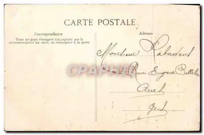 Barbizon — Wnętrze warsztatu malarza J.-F. Milleta, 1875 — Wydawca ELD, nr 303 — Rewers