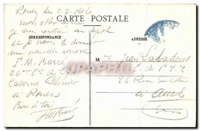 Rouen — Ogólny widok ku Seinie — C.V. 421 — wydawca H. T. Brouard — Rewers
