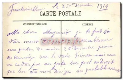 Fontainebleau — A Praça da Etapa dos Vinhos — LL. — n° 275 — Verso