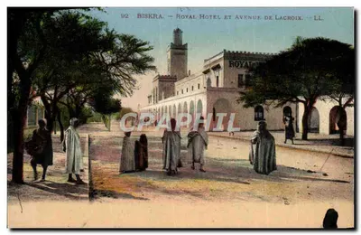 Biskra — Hotel Royal e Avenida de Lacroix — LL