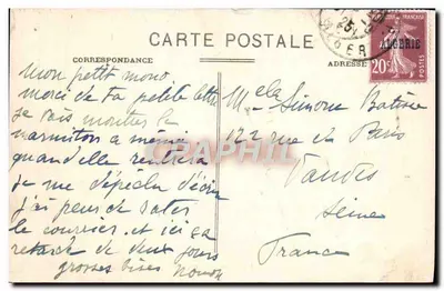 Algier — Wizyta na Cmentarzu — Kolekcja Idealna P.S. nr 37 — Rewers
