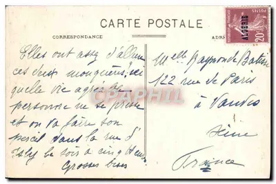 Argel — A Rue Michelet — Vista tirada da Nova Poste — Coleção Ideal P.S. n°74 — Verso