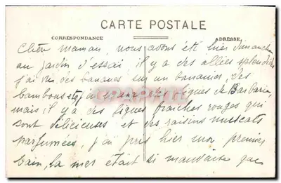 Alger - Pałac Leciarny Gubernatora - Maurejska aleja Douéra — kolekcja Idealna P.S. nr 308 — Rewers