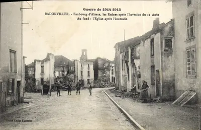 बैडोंविलर — अल्सास के फौबर्ग के बाद 12 अगस्त 1914 के आक्रमण के बाद — ग्लिशे एमिल फूर्नियर