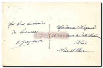 De Pictuurlijke Bretagne — Omgeving van Saint-Brieuc — De Strand van Saint-Laurent — A.W. - 2296 — Achterkant
