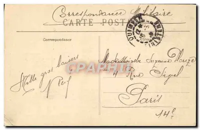 Quimper — Vieilles Maisons de la Rue Kéréon — Collection Villard, Quimper — Verso