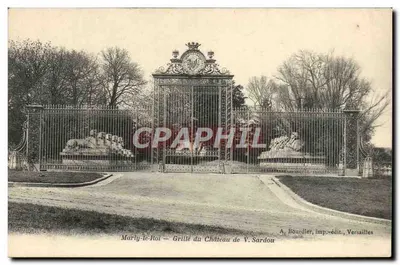 Marly-le-Roi — Grade do Castelo de V. Sardou — A. Bourdier, imp.-édit., Versailles