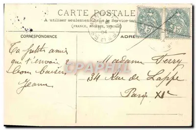 Montereau - De Kerk van Onze Lieve Vrouw — Louis Castéra, Uitgever, N° 10 — Achterkant