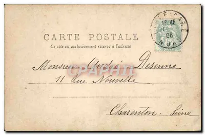 Criança monge — brincadeira com doces — A.N. PARIS — Verso