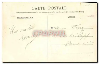 Castelo d'Anet — Porta de Charles-le-Mauvais (século XVI) — Ch. Foucault, editor, Dreux, n°14 — Verso
