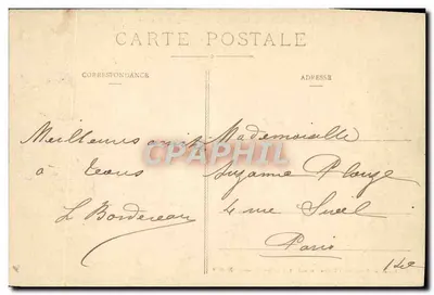 Les Sables-d'Olonne — Plaża w dzień wyścigów — Grand Bazar, wydawca Amaud, nr 2878 — Rewers