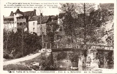 Vale da Creuse — Gargilesse — Ponte da Billardière sobre a Gargilesse — G. Sand