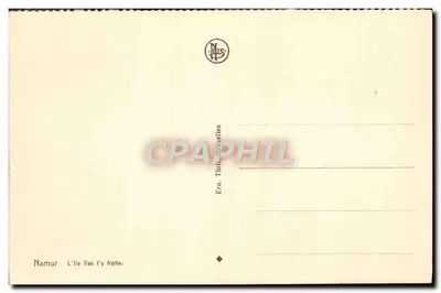 Namur — Uitzicht op de Maas — Uitgever N. L. S. — Achterkant