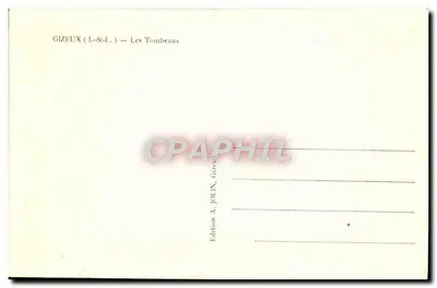 Gizeux (I.-&-I.) — Os Túmulos — Edição A. JOLIN — Verso