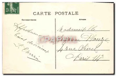 Châtelailly — Kąpiel w morzu — R. E. L. Wydanie 1906 — Rewers