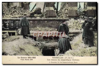 Vermelles (P.-de-C.) — As ruínas do magnífico Castelo — J. Courcier, 8, rue Simon-le-Franc, Paris