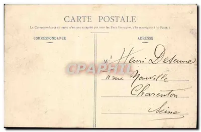 Cadillac sobre Garonne (Gironde) — Velho castelo do duque d'Épernon — Século XVI — Henri Guillien, 31, 42 bis e 44, rue Founouva, Libourne — Verso